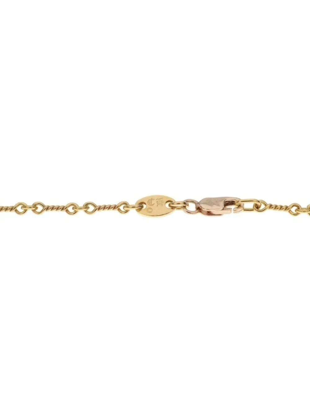 Chrome Hearts Twist Chain Necklace Gold
